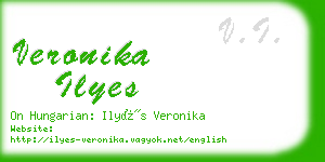 veronika ilyes business card